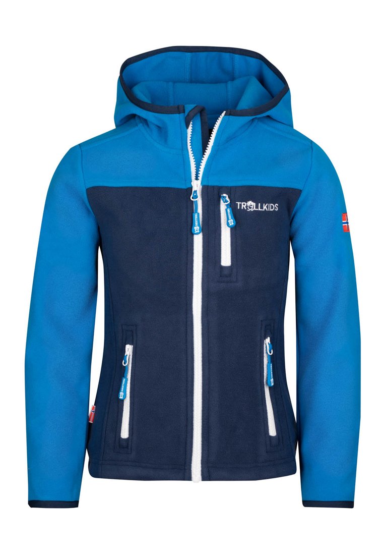 Trollkids Fleecejas donkerblauw Trollkids Fleecejas donkerblauw