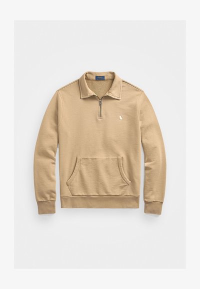 Polo Ralph Lauren LOOPBACK FLEECE QUARTER-ZIP SWEATSHIRT - Φούτερ - desert khaki