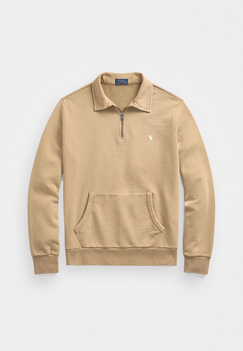 Polo Ralph Lauren LOOPBACK FLEECE QUARTER-ZIP SWEATSHIRT - Φούτερ - desert khaki
