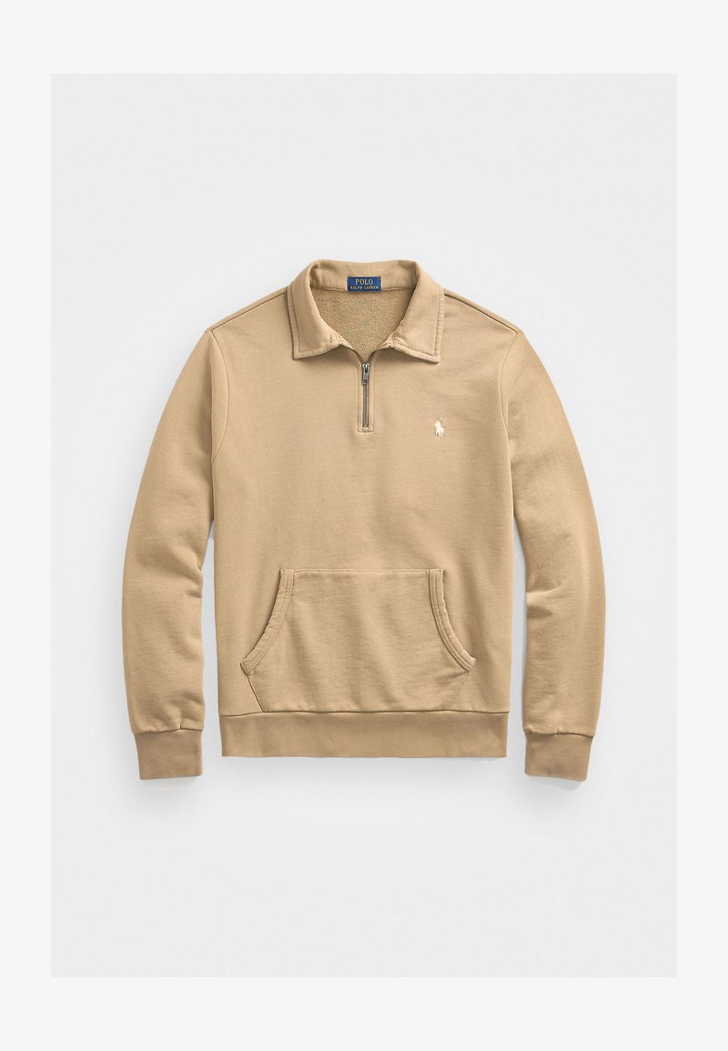 Polo Ralph Lauren LOOPBACK FLEECE QUARTER-ZIP SWEATSHIRT - Φούτερ - desert khaki