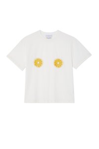 ORANGE - T-Shirt print - white