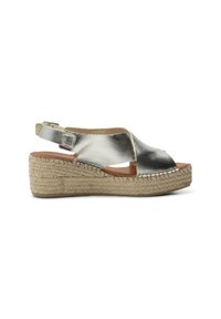 Shoe The Bear ORCHID CROSS - Kiilakorkosandaali - silver