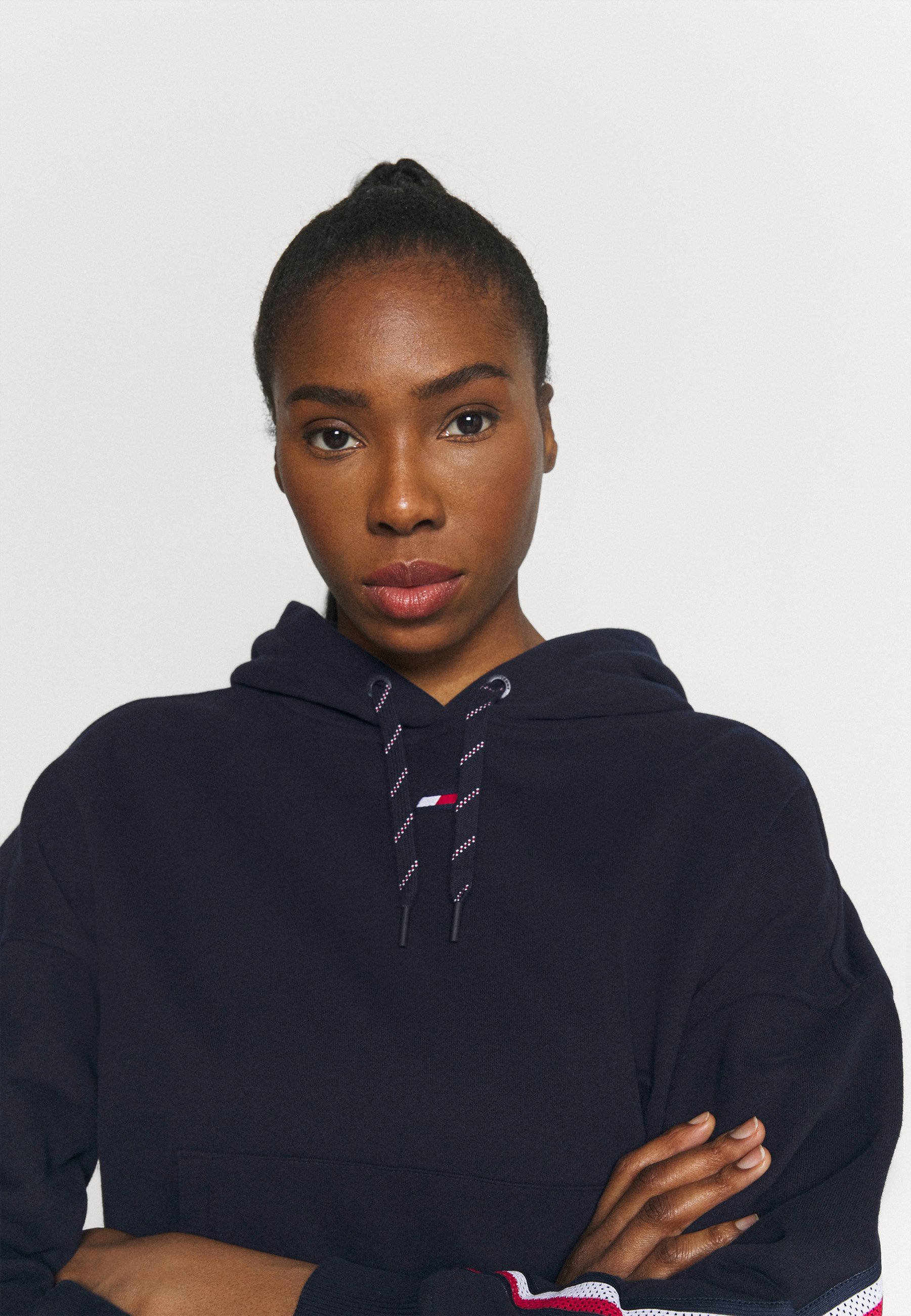 tommy hilfiger tape hoodie women's