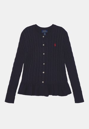 PEPLUM - Cardigan - navy