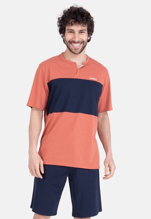 SET COL OUVERT - Pyjama - terracotta marine