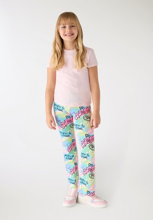Terranova, LUNGHI CON STAMPA GRAFFITI - Pantaloni - bianco lana