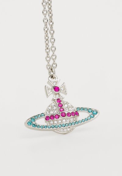 Vivienne Westwood KIKA PENDANT - Κολιέ - silver-coloured/fuchsia