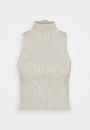 HIGH NECK - Top - cream