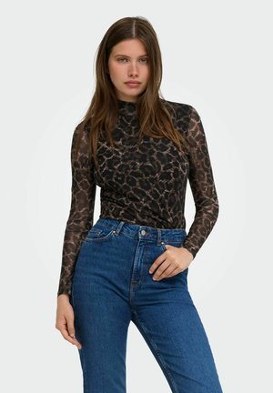 ONLY, ONLERICA MESH L/S TOP JRS NOOS - Long sleeved top - raw umber