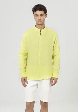 MANDARIN COLLAR LONG SLEEVE - Shirt - light green