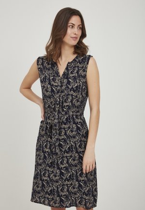 FRALCRINKLE 3 DRESS - Day dress - navy blazer mix