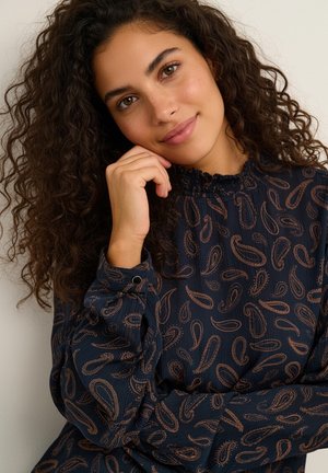Kaffe KATINNA  - Camicetta - dark blue toffee paisley print
