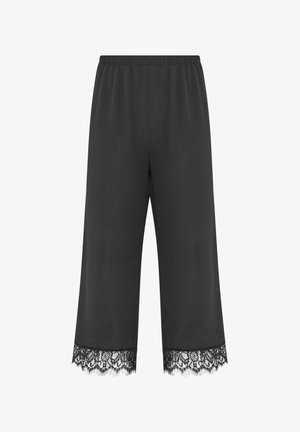 Yours Clothing, PLUS SIZE WIDE LEG TROUSERS - Pantalon classique - black