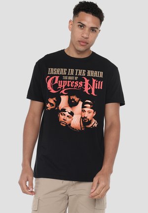 Print T-shirt - black