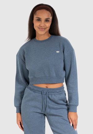 CROP AMELIA - Sweatshirt - blau melange