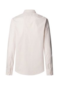 Camisa de manga larga en tejido ligero con un patrón de cuadros en tonos pastel. Los puños con botones y el cuello estándar completan el diseño.