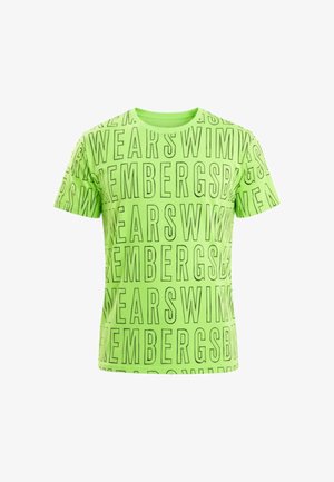Bikkembergs, FREEHAND - T-shirt con stampa - neon green