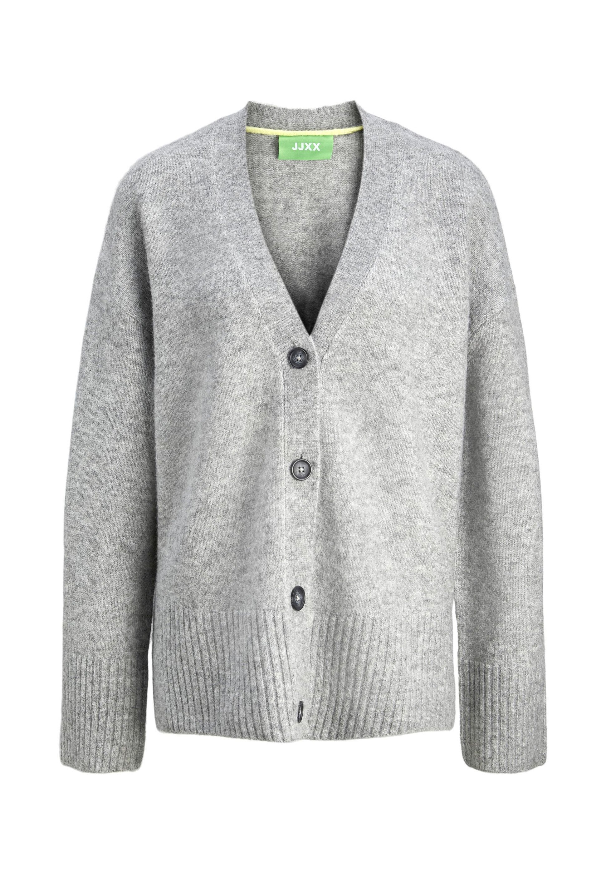 JJXX DIVERSE - Cardigan - grey melange detail/mottled grey