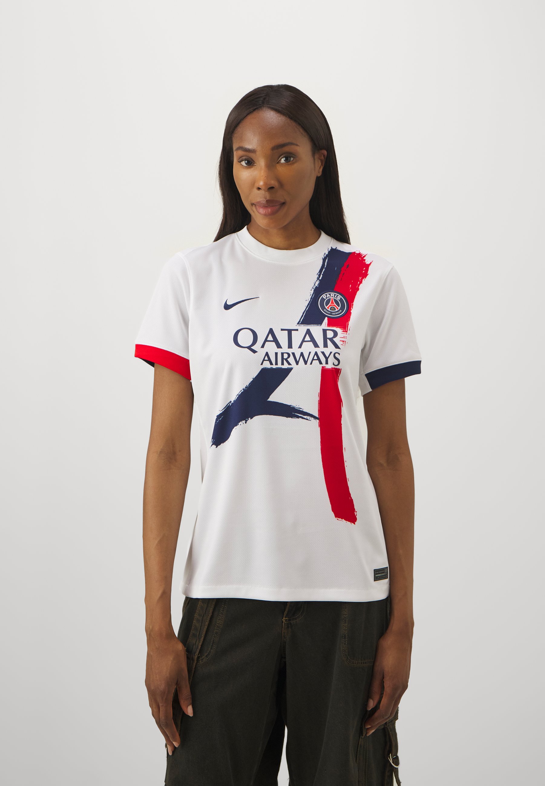 売れ筋商品|||ナイキ Tシャツ レディース トップス PARIS ST GERMAIN NIKE STADIUM JERSEY SHORT SLEEVES AWAY - Sports T-shirt - white/midnight navy Nike Paris Saint-Germain 22/23 Womens Home Stadium SS Jersey