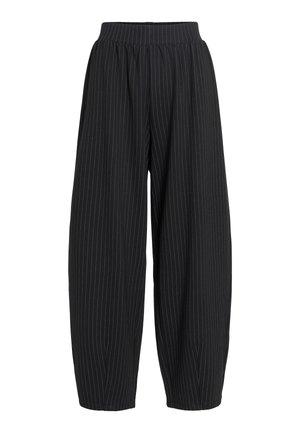 VILA, VIMASTRIBA 7/8 HW BARREL PANTS/BFS/RC/1 - Pantalones - black beauty