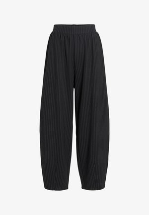 VILA, VIMASTRIBA 7/8 HW BARREL PANTS/BFS/RC/1 - Pantalones - black beauty