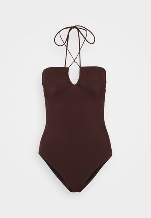 ONE PIECE HALTER SWIMSUIT - Maudymosi kostiumėlis - merlot