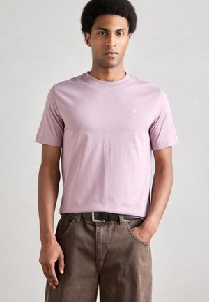 SHORT SLEEVE LOGO PRINT CREWNECK - Βασικό μπλουζάκι - violet mauve
