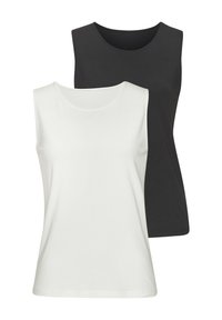 2 PACK - Top - creme schwarz