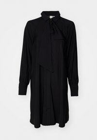 YASPIL BOW SHIRT DRESS - Skjortekjole - black