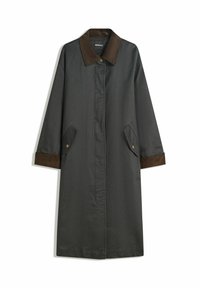 WITH CONTRAST COLLAR - Klasszikus kabát - khaki