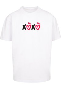 Merchcode VALENTINES DAY XOXO HEAVY - T-shirts med print - white