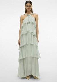 Vero Moda FELICIA RUFFLE - Gallakjole - sea foam