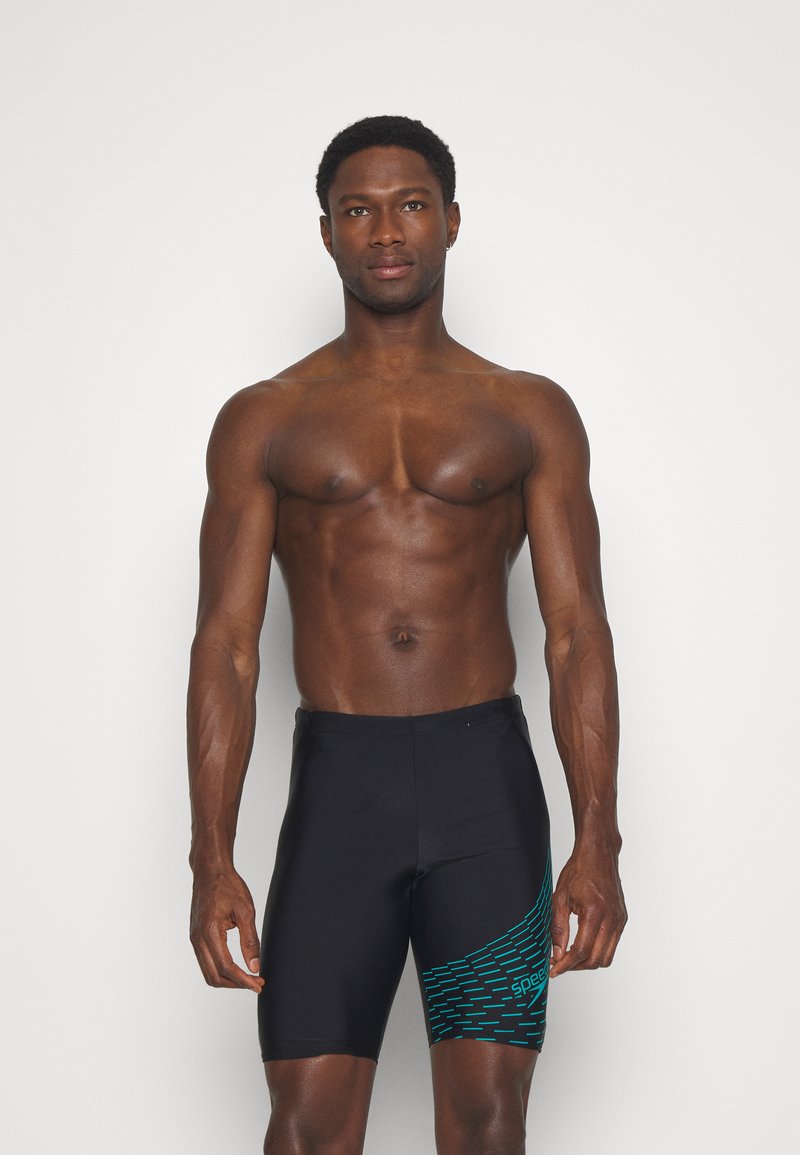Speedo MEDLEY LOGO JAM Zwemshorts black/aquarium/zwart Zalando.nl