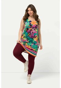 Ulla Popken RUNDUM-GUMMIBUND - Legíny - kalhoty  - wine red