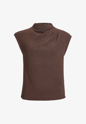 Swing, Basic T-shirt - chocolate brown