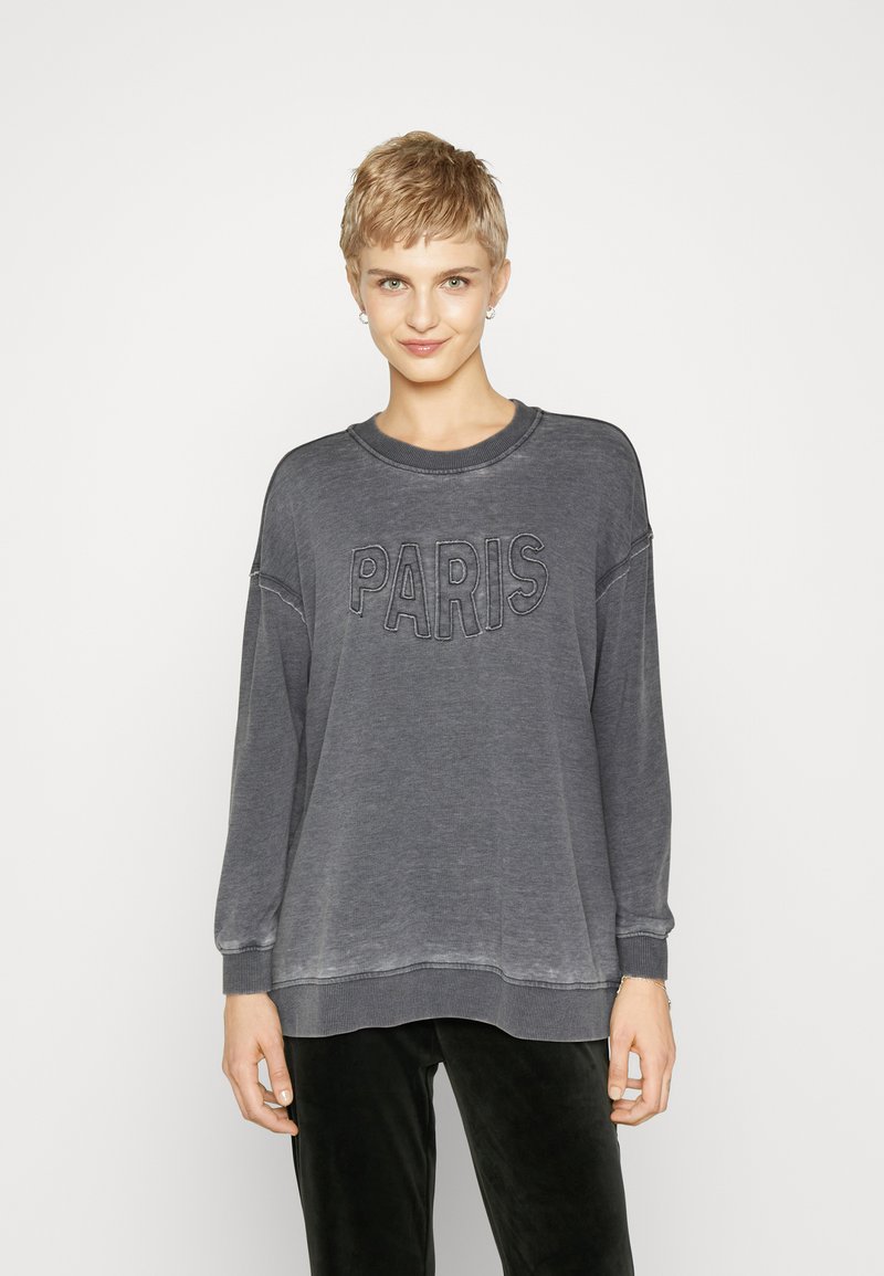 ONLY ONLLORI O NECK Sweatshirt black/gris ZALANDO.FR