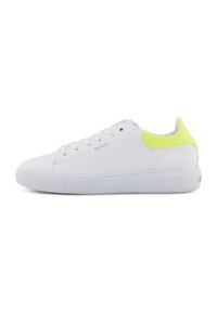 TOM TAILOR Sneaker low - white-neon-yellow