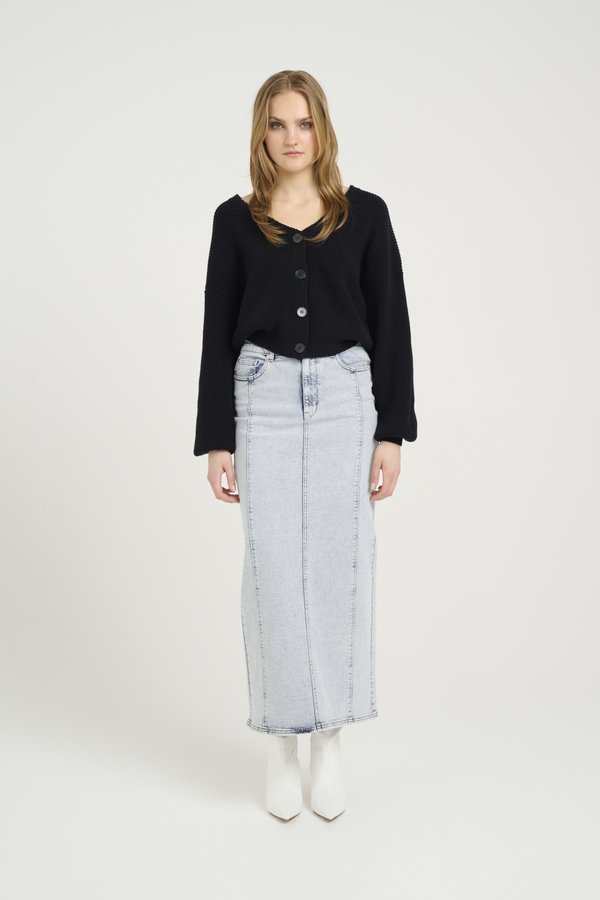 TILLIA LONG SKIRT - Denim skirt4