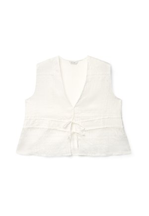 Calliope, CAMICIA TINTA UNITA - Camicetta - bianco chiaro