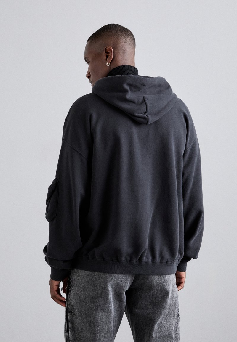 MM6 Maison Margiela Felpa con zip - washed black/nero - Zalando.it