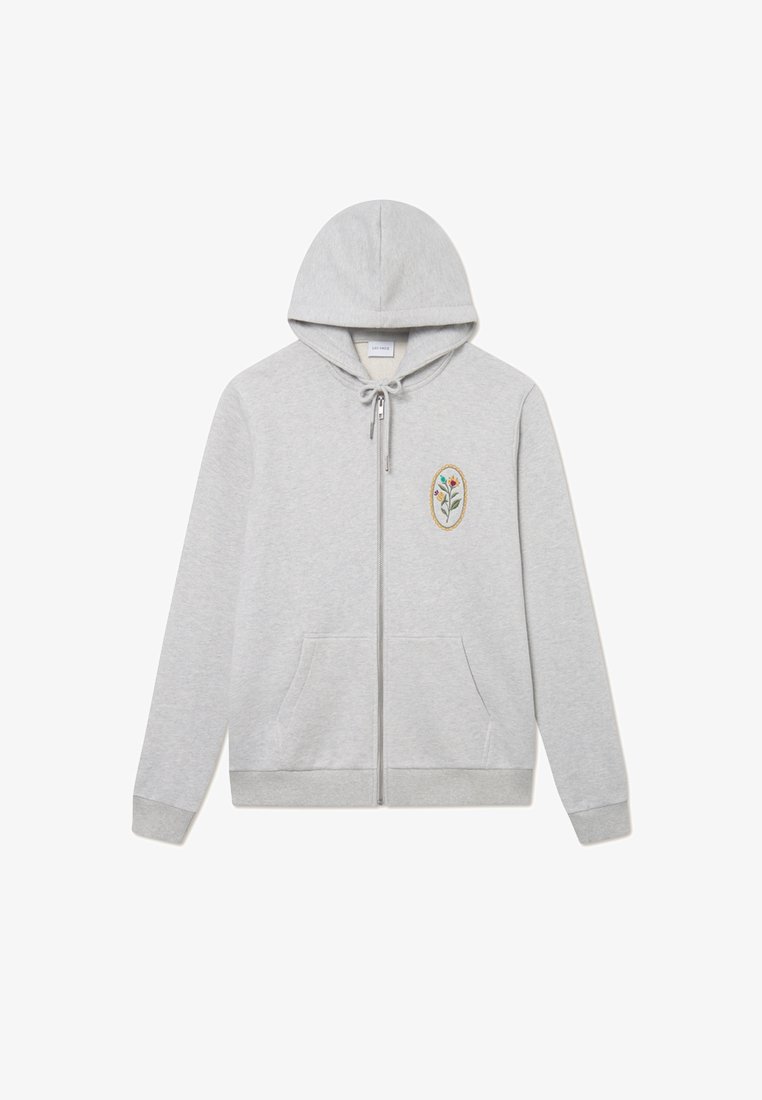 Les Deux GEOFFROY ZIPPER HOODIE - Φούτερ με φερμουάρ - snow