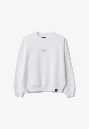 OVS, OVERSIZED SWEATSHIRT STARS FOR GIRLS - Sweater - optical white
