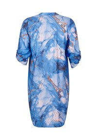 Zizzi MIT MARMORDRUCK - Blousejurk - palace blue aop