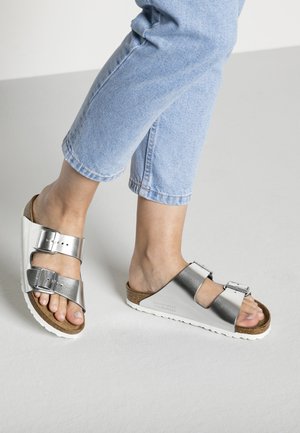 Birkenstock ARIZONA NL SFB REGULAR - Riemensandalette - silver
