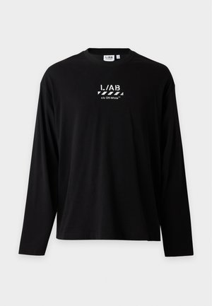 L/AB c/o Off-White, DIAG LONG SLEEVE - Блуза с дълги ръкави - black