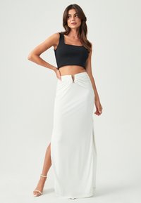 BWLDR WILLOW MAXI SKIRT - Maksi svārki - white