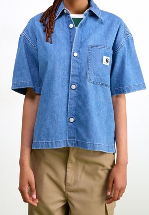 Skjortebluser - stone blue denim