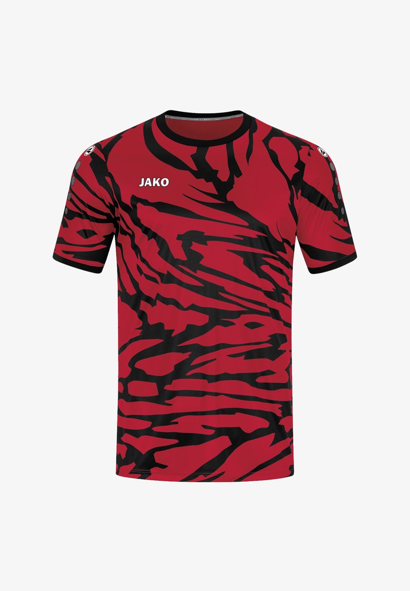 JAKO FUSSBALL - T-Shirt print - rotschwarz