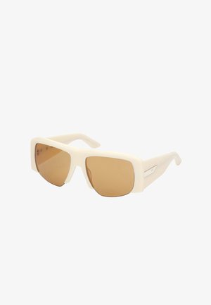 Lunettes de soleil - white ivory brown