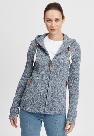 Oxmo OXTHORY - Strickfleecejacke - Felpa con zip - insignia b